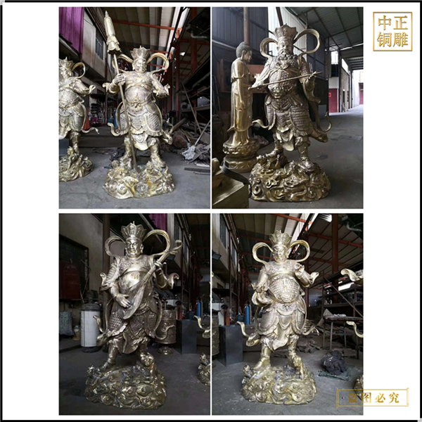 寺庙铸铜四大天王佛像铸造厂