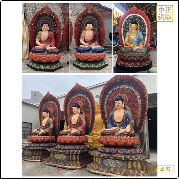 销售彩绘释迦牟尼佛像