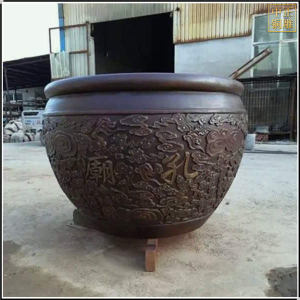 仿古刻字故宫纯铜大缸