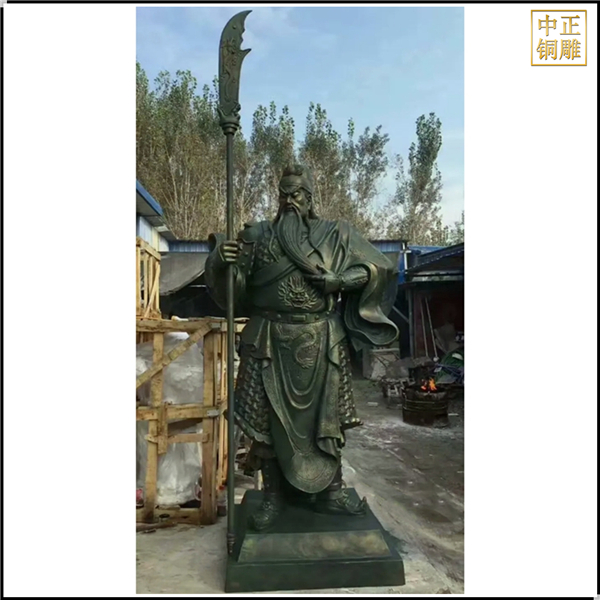 各种大型铜关公摆件