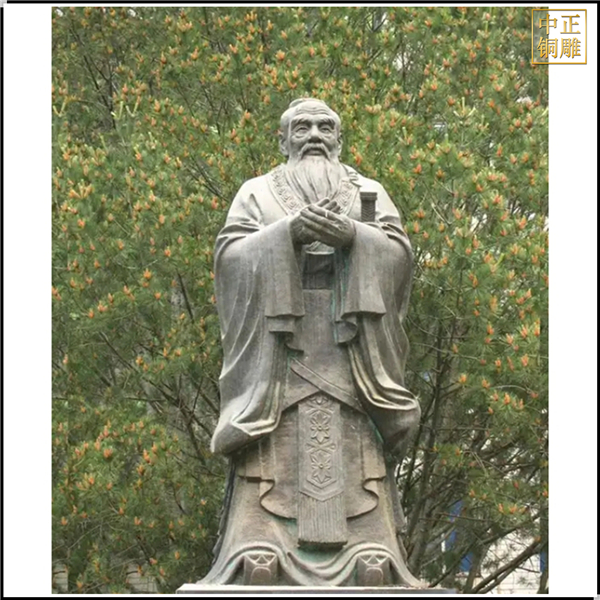 室外景观孔子雕塑