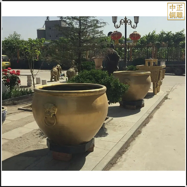 园林铜缸摆件定制